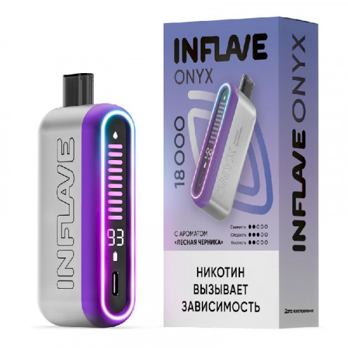 INFLAVE ONYX 18000 затяжек Лесная черника